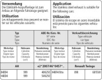 Bastuck Endschalldämpfer mit Einfach-Endrohr LH+RH 1x Ø 76 mm, mit Lippe, 20° schräg geschnitten - 19+ Renault Twingo 3 Facelift