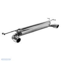 Bastuck Rear silencer with single tailpipe LH+RH 1x...