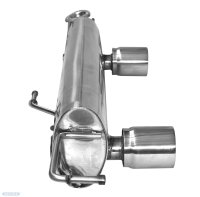 Bastuck Rear silencer with single tailpipe LH + RH, 1 x...