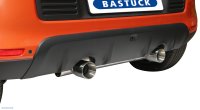 Bastuck Rear silencer with single tailpipe LH + RH, 1 x Ø 85 mm (with RACE look) - Renault Twingo 3 GT