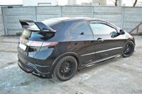 Maxton Design Seitenschweller Ansatz schwarz Hochglanz - Honda Civic VIII Type-S/R