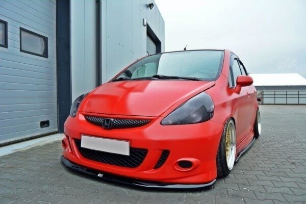 Maxton Design Front Splitter for v.1 gloss black - Honda JAZZ MK1