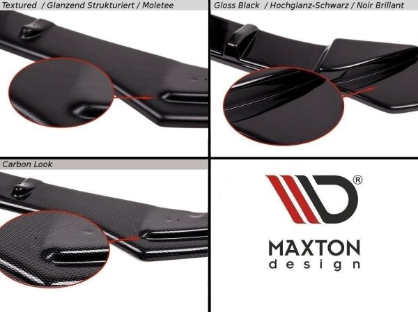 Maxton Design Front Splitter gloss black - Honda Civic MK8 Pre-Facelift