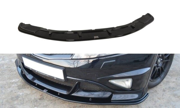 Maxton Design Front Splitter gloss black - Honda Civic VIII Type-R GP