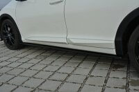 Maxton Design Side Skirts Diffusers gloss black - Honda Civic MK9 Facelift