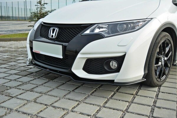 Maxton Design Front Splitter gloss black - Honda Civic MK9 Facelift