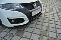 Maxton Design Front Splitter gloss black - Honda Civic MK9 Facelift