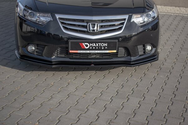 Maxton Design Front Ansatz schwarz Hochglanz - Honda Accord VIII (CU Series) Facelift