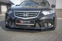 Maxton Design Front Splitter gloss black - Honda Accord VIII (CU Series) Facelift