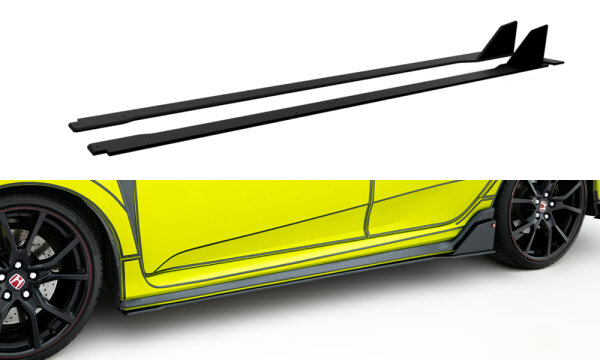 Maxton Design Racing Durability Side Skirts Diffusers black - Honda Civic X Type-R