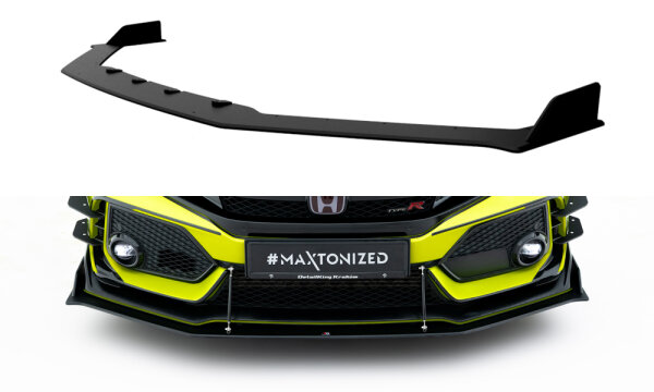 Maxton Design Robuste Racing Front Ansatz schwarz - Honda Civic X Type-R