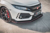 Maxton Design Robuste Racing Front Ansatz V.2 rot - Honda Civic X Type-R
