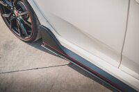 Maxton Design Racing Durability Side Skirts Diffusers V.2 red - Honda Civic X Type-R