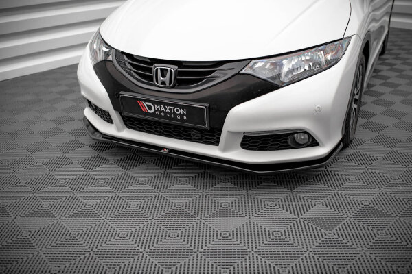 Maxton Design Front Splitter V.1 gloss black - Honda Civic MK9