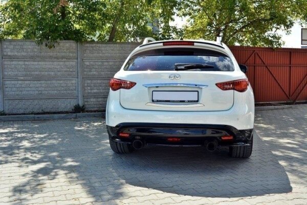 Maxton Design Middle diffuser rear extension black gloss - Infiniti QX70