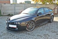 Maxton Design Side skirts extension extension black gloss - Alfa Romeo 159 TI