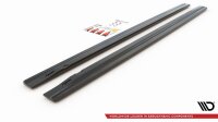 Maxton Design Side skirts extension extension black gloss - Audi S4 / A4 / A4 S-Line B8 / B8 FL