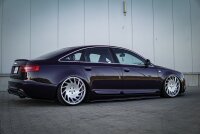 Maxton Design Side skirts extension extension black gloss - Audi A6 C6 S-Line (Pre-Facelift/Facelift)