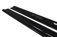 Maxton Design Side skirts extension extension black gloss - Audi A8 D4