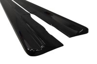 Maxton Design Side skirts extension extension black gloss - Audi A8 D4