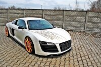 Maxton Design Side skirts extension extension black gloss - Audi R8 MK1