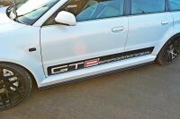 Maxton Design Side skirts extension extension black gloss - Audi RS4 B5