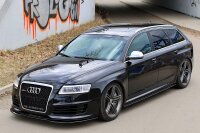 Maxton Design Side skirts extension extension black gloss - Audi RS6 C6