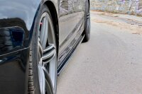 Maxton Design Side skirts extension extension black gloss - Audi RS6 C6