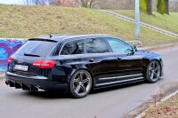 Maxton Design Side skirts extension extension black gloss - Audi RS6 C6