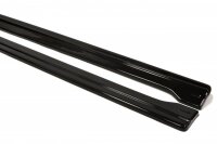 Maxton Design Side skirts extension extension black gloss - Audi RS6 C7 / C7 FL