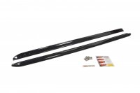 Maxton Design Side skirts extension extension black gloss - Audi S3 8L