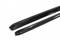 Maxton Design Side skirts extension extension black gloss - Audi S3 8L