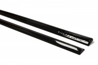 Maxton Design Side skirts extension extension black gloss - Audi S3 / A3 S-Line 8V / 8V FL Sportback