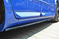 Maxton Design Side skirts extension extension black gloss - Audi S4 / A4 / A4 S-Line B6 / B7