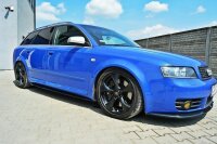 Maxton Design Side skirts extension extension black gloss - Audi S4 / A4 / A4 S-Line B6 / B7