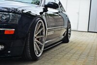 Maxton Design Side skirts extension extension black gloss - Audi S8 D3