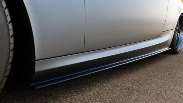 Maxton Design Side skirts extension extension black gloss - BMW 3 Series E92 M Package