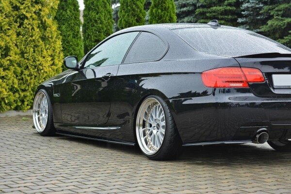 Maxton Design Seitenschweller Ansatz schwarz Hochglanz - BMW 3er E92 M Paket Facelift