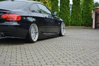 Maxton Design Side skirts extension extension black gloss - BMW 3 Series E92 M Package Facelift