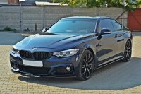 Maxton Design Side skirts extension extension black gloss - BMW 4 Series F32 M Package