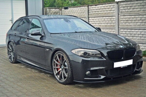 Maxton Design Side skirts extension extension black gloss - BMW 5 Series F10/ F11 M-Power/ M Package