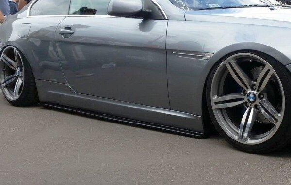 Maxton Design Side skirts extension extension black gloss - BMW 6 Series E63 / E64 (Pre-Facelift)