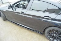 Maxton Design Side skirts extension extension black gloss - BMW 6 Series Gran Coupe M Package