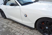 Maxton Design Side skirts extension extension black gloss - BMW Z4 E85 / E86 Pre-Facelift