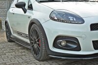 Maxton Design Side skirts extension extension black gloss - Fiat Grande Punto ABARTH