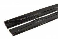 Maxton Design Side skirts extension extension black gloss - Jaguar XF X250 Facelift