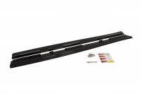 Maxton Design Side skirts extension extension black gloss - Mazda 3 MK2 MPS