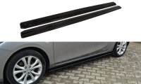 Maxton Design Seitenschweller Ansatz schwarz Hochglanz - Mazda 3 MK2 Sport (Pre-Facelift)