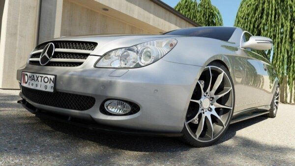 Maxton Design Side skirts extension extension black gloss - Mercedes CLS C219