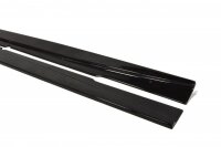 Maxton Design Side skirts extension extension black gloss - Mercedes CLS C219